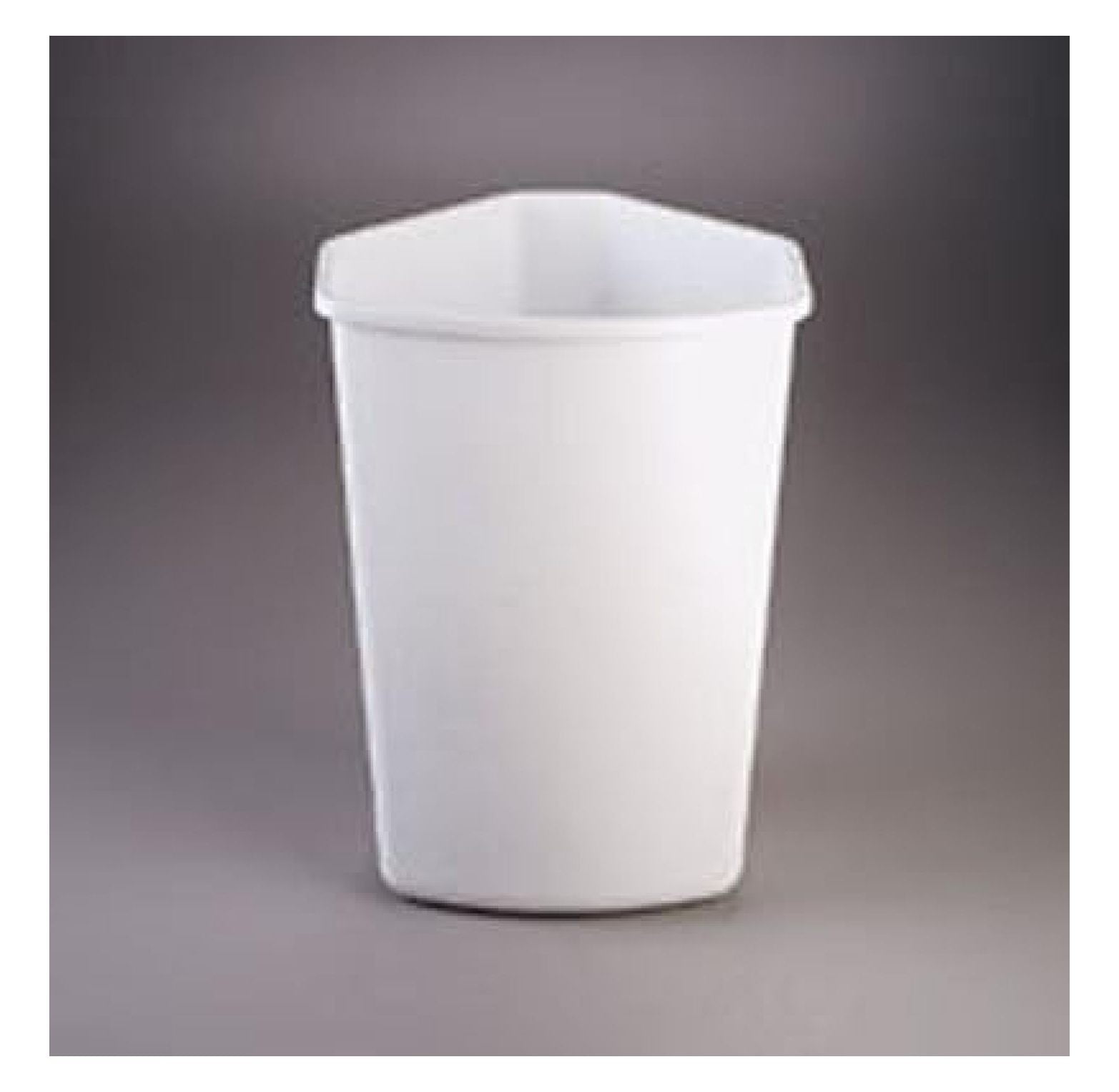 32 Quart White Plastic Pull-Out Kitchen Waste Bin