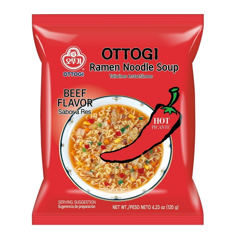 OTTOGI RAMEN, Hot Spicy Beef Flavor, Hispanic Flavor, Authentic