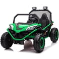 thumbnail image 1 of OTTORD 24 V Ride on Car UTV 2 Seater, 2x200W Electric Truck with Metal Frame, Brake&Gas Pedal, EVA Tires (Green), 1 of 7