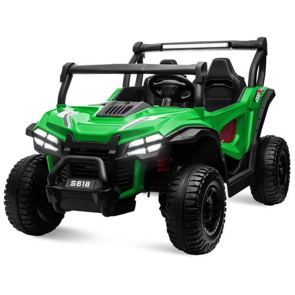 OTTORD 24V Ride on Cars 2 Seater, 4WD Electric Cars Vehicles for Adults and Kids(Green)