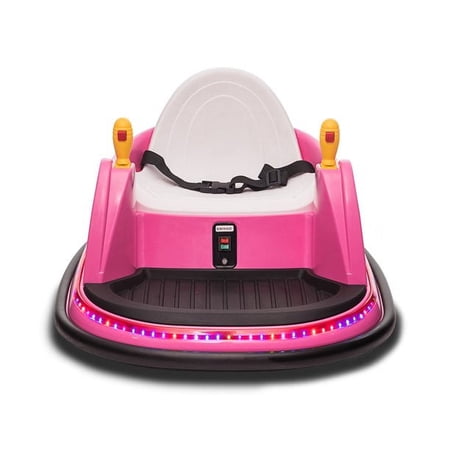 OTTORD 6V Electric Ride on Bumper Car for Unisex Play Fun, with Remote Control(Pink)
