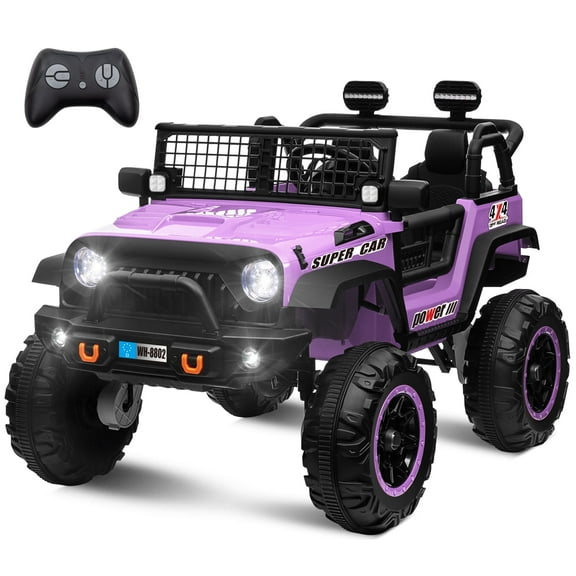 OTTORD Electric Kids Powered Ride-Ons with Remote Controller, Purple, 33 lbs