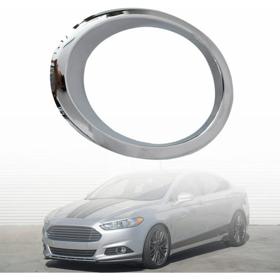 OTTULUR 1-Pc Left Side Fog Light Bezel Chrome Trim Ring Replacement for 2013-2016 Fusion DS7Z-17E811-AA DS7Z17E811AA