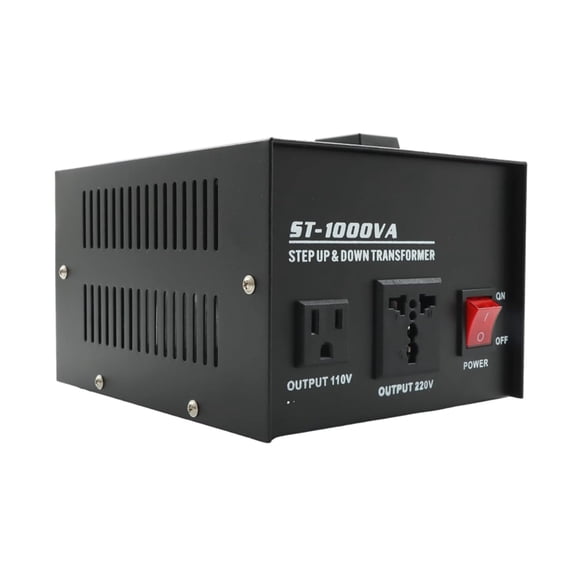 OTTULUR 1000 Watt Voltage Converter Transformer Step-Up/Blow-Down 110V to 220V/220V to 110V Universal Outlet Sockets