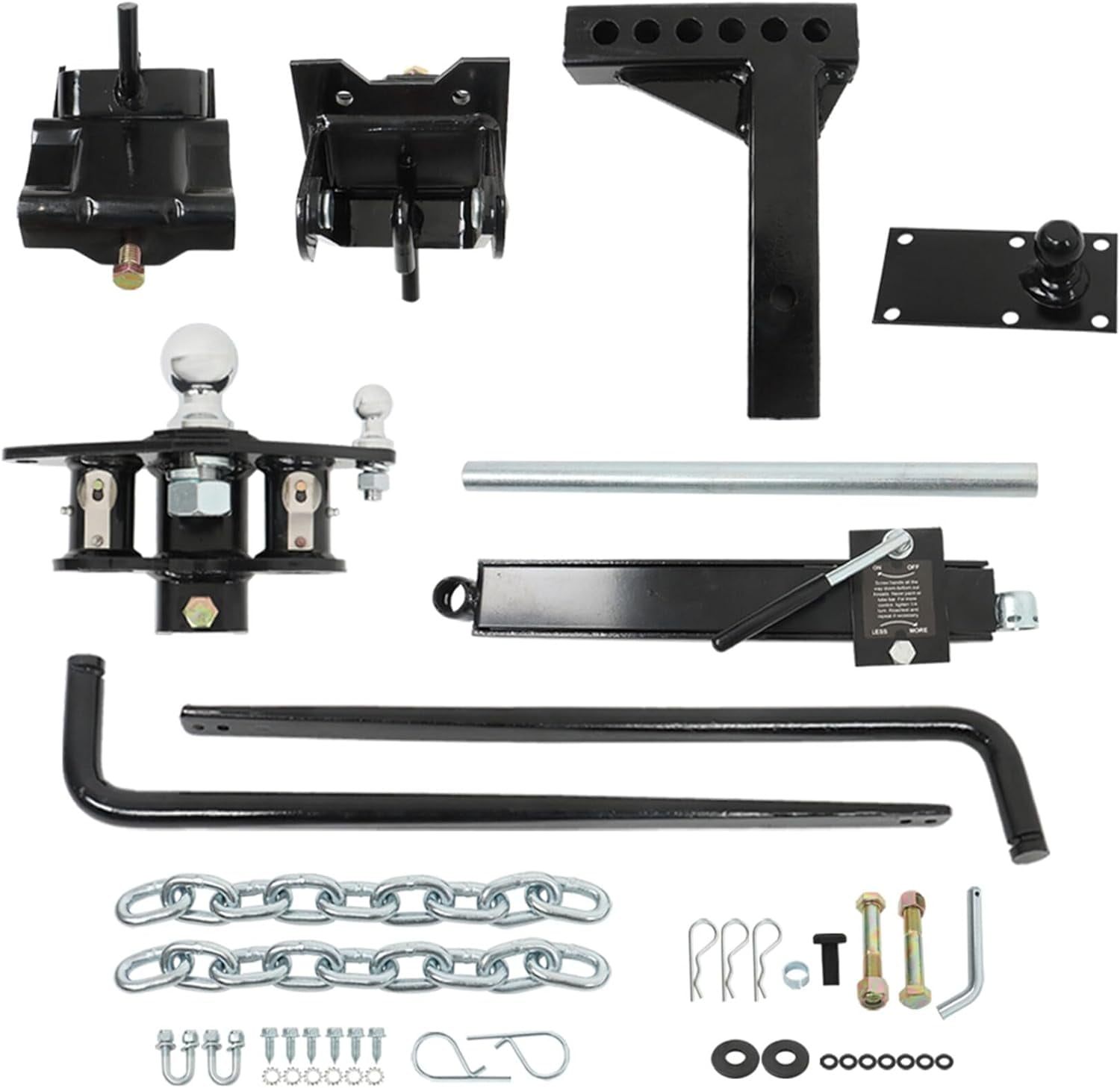 OTTULUR 1000 lbs RV Weight Distribution Hitch Kit with Sway Control 2