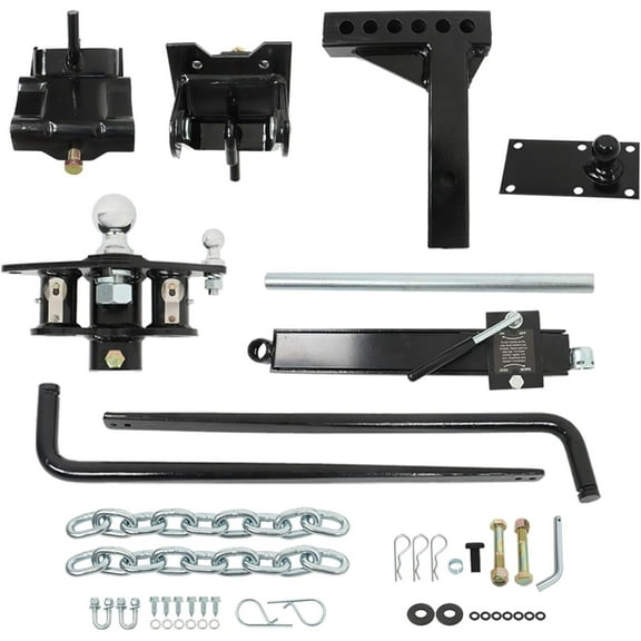 OTTULUR 1000 lbs RV Weight Distribution Hitch Kit with Sway Control 2-in Shank 2-5/16-Inch Ball