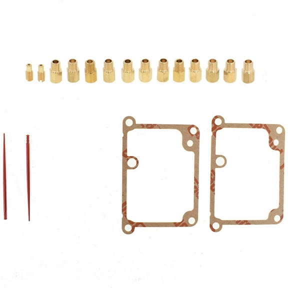 OTTULUR 12 Main Jets and 2 Pilot and 2 Needles Full Jet Kit Replacement for 1987-2006 Yamaha Banshee