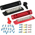 thumbnail image 1 of OTTULUR 12 Point Bus Bar Power Distribution Block 180A 12V DC Pair Black & Red, 1 of 8