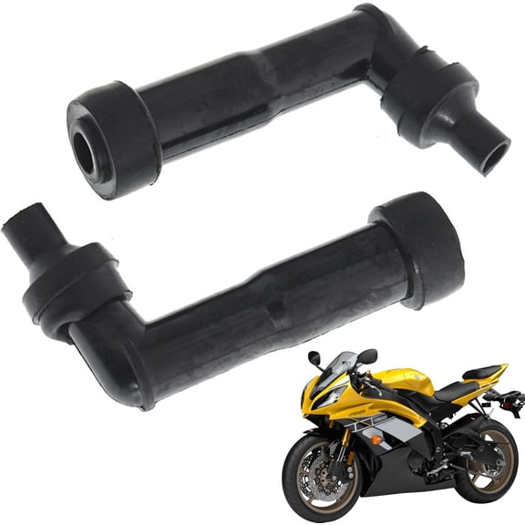 OTTULUR 2 PCS Spark Plug Boot Cap Cover Resistor Replacement for XB05F 120 Degree Motorcycle