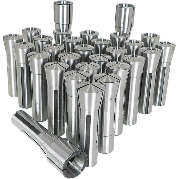 OTTULUR 29PCS 1/32-1Inch R8 Collet Set for Various R8 Mill
