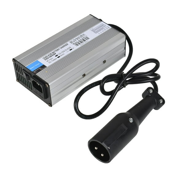 OTTULUR 48 Volt For Club Car Golf Cart Battery Charger 48V 6 Amps Snap Head 3 Pin Plug