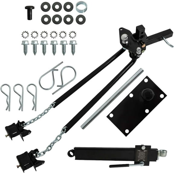 OTTULUR 800 lbs RV Weight Distribution Hitch Adjustable with Sway Control 2inch Shank 2-5/16 Inch Ballm