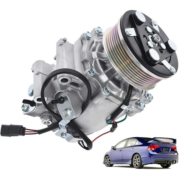 OTTULUR Air Conditioning Compressor Kit Replacement for 2006-2011 Civic 1.8L 38810RNAA02 38810RNAA01 CO4918AC