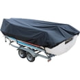 thumbnail image 1 of OTTULUR Black 17-19ft Boat Cover, Heavy Duty Boat Cover, Trailerable Boat Cover, Replacement for V-Hull,Tri-Hull, 1 of 7