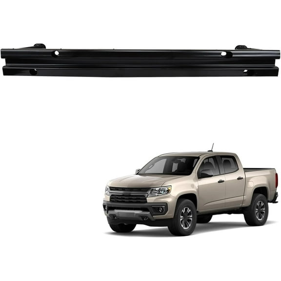 OTTULUR Black Front Bumper Face Bar Reinforcement Cross Member Steel Replacement for 2015-2022 Colorado Canyon GM1006683 84177601