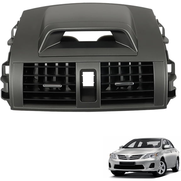 OTTULUR Dashboard AC Air Vent Outlet Panel Center Gray Replacement for 2009-2013 Corolla 55670-02340 5567002340