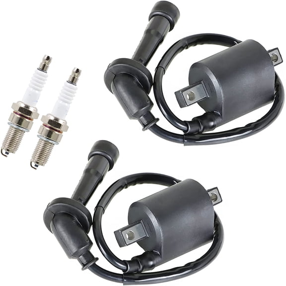 OTTULUR For 1998-16 Yamaha V Star 650 XVS650A Classic XVS650 2x Ignition Coil Spark Plug
