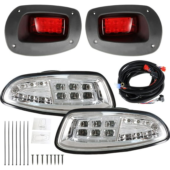OTTULUR For EZGO RXV Factory Style Golf Cart LED Headlight Tail Light Kit 2008 09-2015