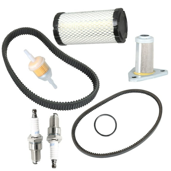 OTTULUR For EZGO TXT/ST 350 Golf Cart Tune Up Kit w/ Oil Filter Drive/Starter Belt 1996+