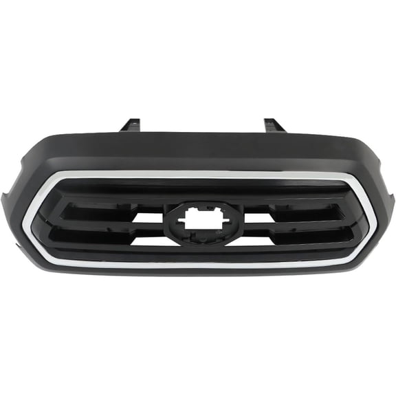 OTTULUR Front Bumper Grille Grill Plastic Chrome Shell with Black Insert Replacement for 2016-2021 Tacoma 53101-04080