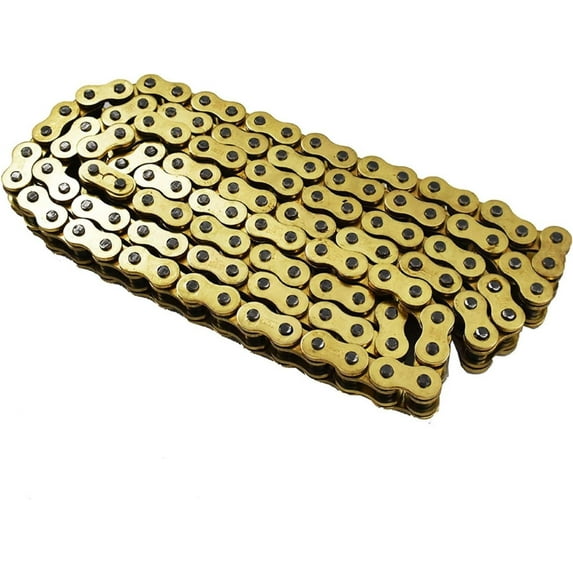 OTTULUR Gold Color 525 O-Ring Chain 120 Links Motorcycle Drive Chain Replacement for Suzuki Honda Kawasaki ATV