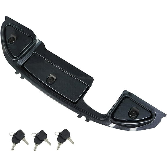 OTTULUR Golf Cart Carbon Fiber Dash with Locking Doors 2008.5-up For Club Car Precedent