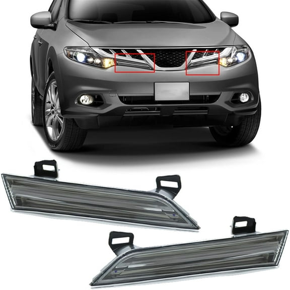 OTTULUR Headlight Reflector Panels Replacement for Nissan Murano 2009-2014 Driver and Passenger Side 26063-1AA0B 26013-1AA0B