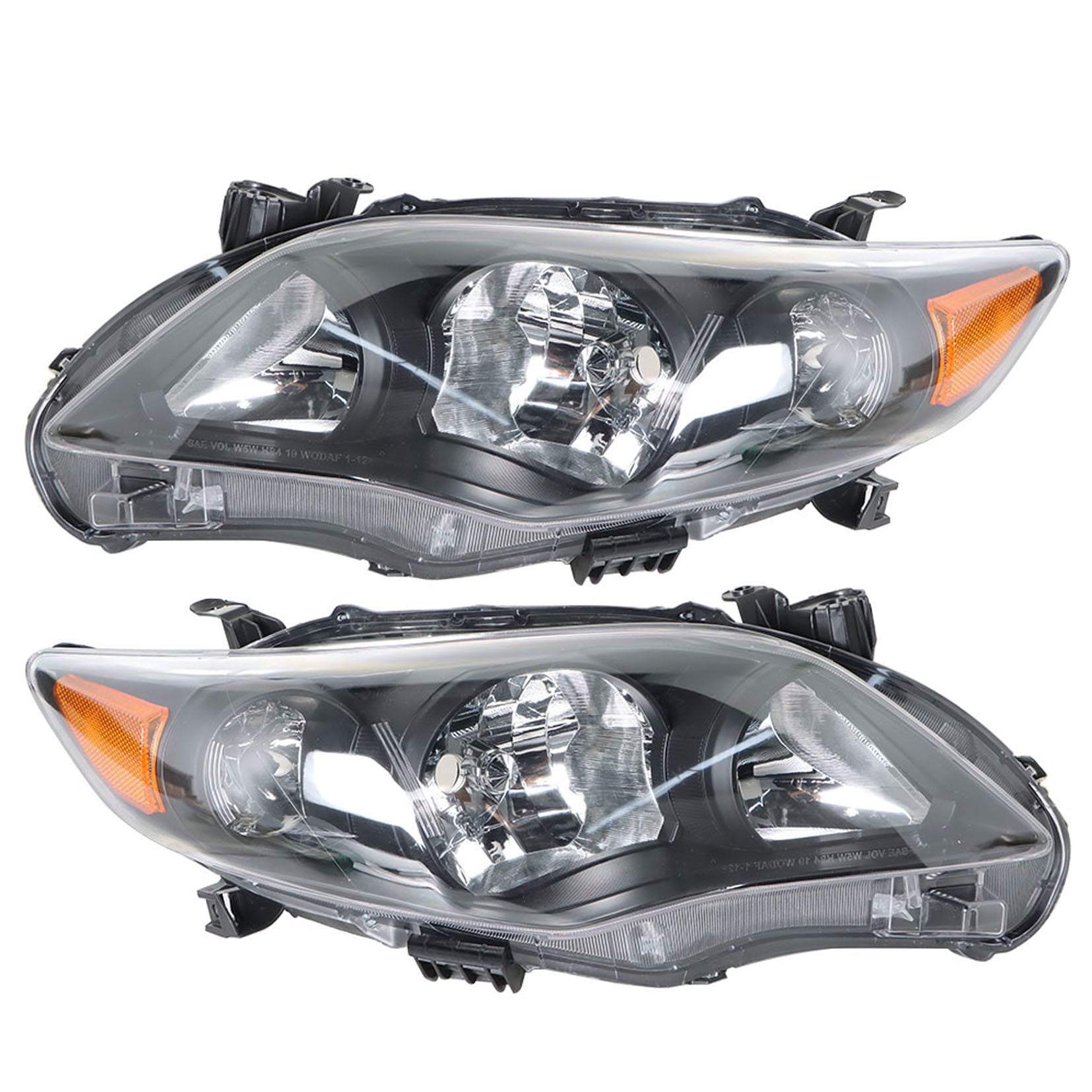 OTTULUR Headlights Assembly Replacement for Toyota Corolla 2011 2012 ...