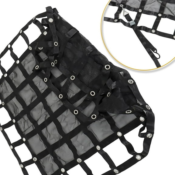 OTTULUR Heavy Duty Pickup Truck Cargo Net Cargo Net MGN-100 Standard Bed Black 8'×6.75'