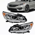 thumbnail image 1 of OTTULUR Left Right Side Headlight Assembly Halogen W/DRLReplacement for Accord Sedan 2016-2017 Headlight Assembly Replacement for HO2502169 HO2503169, 1 of 7