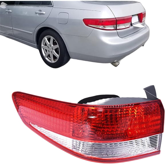 OTTULUR Outer Left Driver Tail Light Replacement for 2003 2004 Honda Accord Sedan Brake Rear Taillamp 33501SDAB01