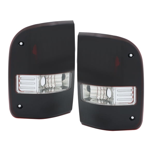 OTTULUR Replacement L+R Tail Lights For 2001-2011 Ford Ranger Smoke Chrome Brake Lamps
