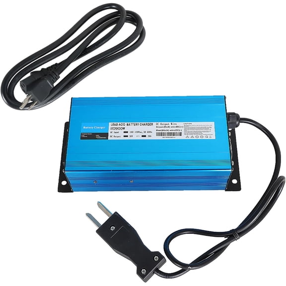 OTTULUR Replacement for 36 Volt Club Car, EZGO & Yamaha Golf Carts 36V 20A Golf Cart Battery Charger with Crowsfoot Style Connector Crowfoot Plug