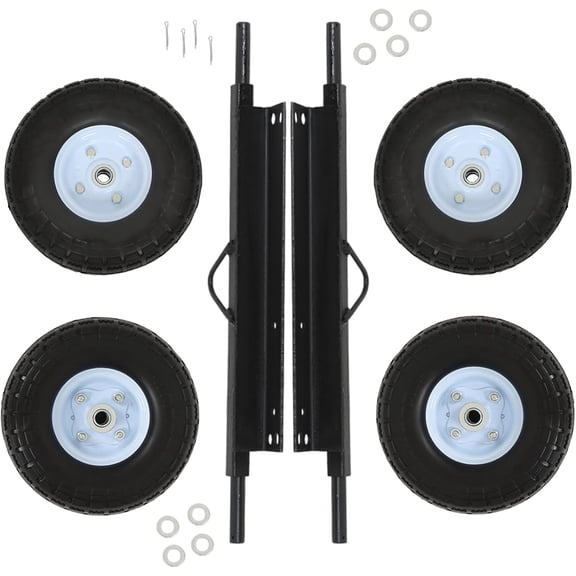 OTTULUR Replacement for EU3000is Wheel Kit for Generator, White All-Terrain Solid Tyres