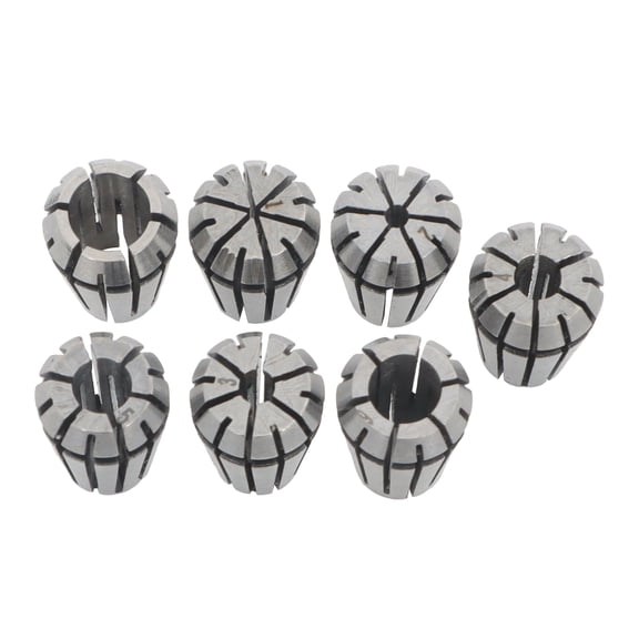 OTTULUR Rrbuscore 7pcs ER11 Spring Collet Set 1mm To 7mm Spring Collet Fit for Cnc Engraving Milling Lathe Tool