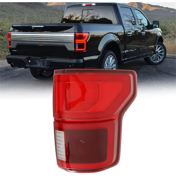 OTTULUR Tail Light Rear Light Assembly Clear Lens w/Blind Spot Rear Passenger Side Replacement for 2018-2020 F150 FO2801268