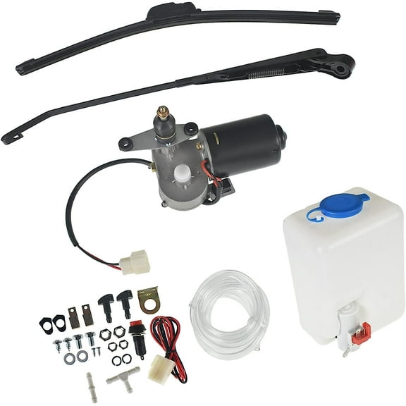 OTTULUR Windshield Washer Bottle+Electric Windshield Wiper For Polaris RZR Can Am X3 12V