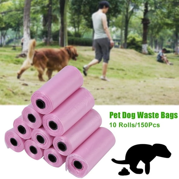 OTVIAP 10 Rolls/150Pcs Plastic Pet Dog Waste Bags 33 * 22cm Trash Cleaning Bag, Pet Dog Waste Bag,Waste Bag