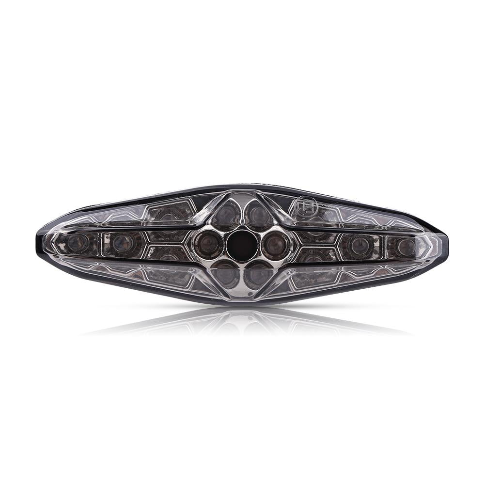 Universal 28-LED Motorcycle Brake / Running Tail Light With License Plate Light – Smoke Lens
