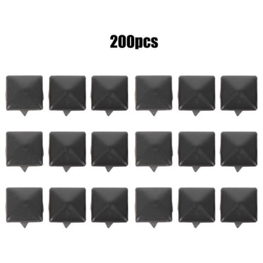 100 Pcs Silver Tone Metal Dome Claw Studs - 8mm Punk Rivets For Belt, Leathercraft, DIY 9 thumbnail image