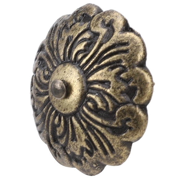 OTVIAP 30Pcs Upholstery Nail Retro Flower Shape Cyan Bronze Zinc Alloy Furniture Hardware Accessories,Upholstery Tack,Decorative Tack