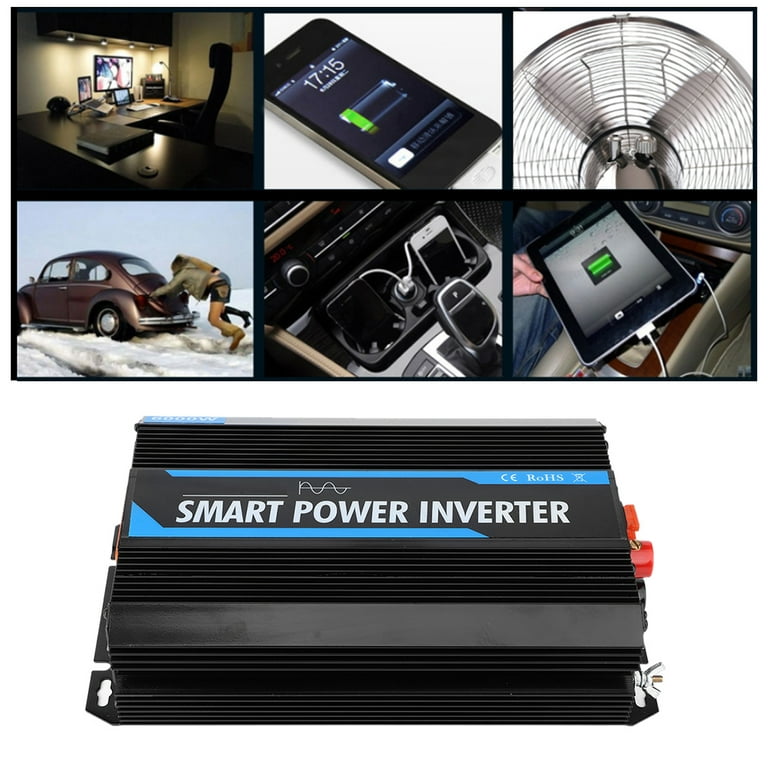 OTVIAP 6000W 12V to 220V Pure Sine Power Voltage Inverter Transformer Auto  Accessory,Power Inverter,Car Inverter 