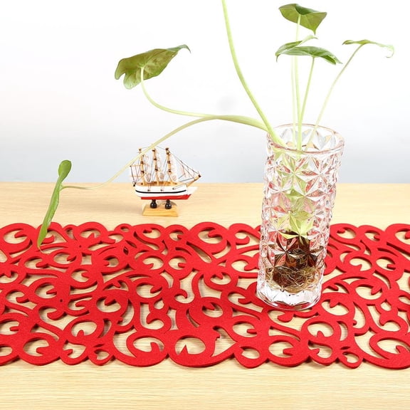 OTVIAP 7 Colors Rectangle Shape Felt Tablecloth Runner Placemats Table Mats Household Decorations New,Placemat, Felt Placemats