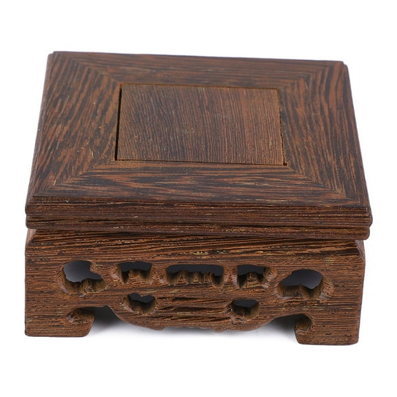 OTVIAP 8 x 8 x 3.7 1-Tier Wood Artistic Work with Exquisite Workmanship