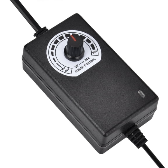 OTVIAP 9V-24V AC/DC Adjustable Power Supply Adapter Voltage Volt Display Control