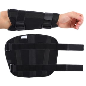 OTVIAP Adjustable Lock Catch Forearm Fixing Band, Arm Fracture Sprain Plywood Fixation Brace Rehabilitation Support Black