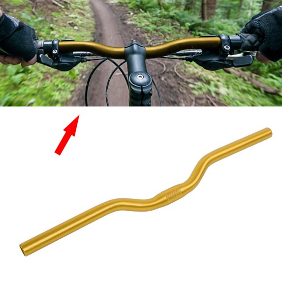 OTVIAP Aluminum Mountain Bike Road Bicycle Fixed Gear Riser Bar Handlebar 25.4mm*520mm, Bicycle Riser Bar, Bicycle Handlebar