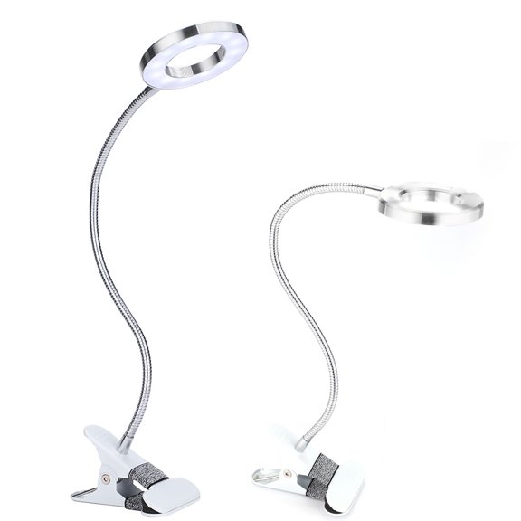 OTVIAP Clamp Lamp for Microblading Permanent Eyebrow Lip Eyelash Makeup Skincare Manicure, Beauty Salon Table Clamp Light Desktop LED Lamp