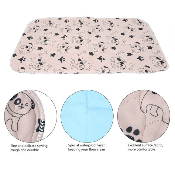 OTVIAP Dog Pee Pad,3 Sizes Reusable Waterproof Puppy Dog Cat Pee Bed Pad Carpet Urine Pet Trainging Mat, Reusable Dog Pee Pad
