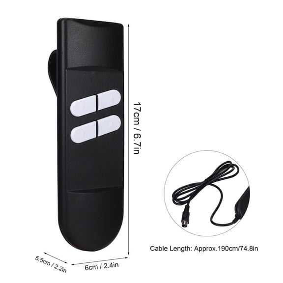 OTVIAP Electric Recliner Button,Hand Control Lift Chair,Electric Recliner Controller 4 Button for Lifting Chair Electric Sofa Manual Hand Controller